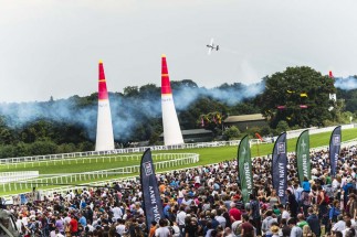 Michael flying the track at Ascot